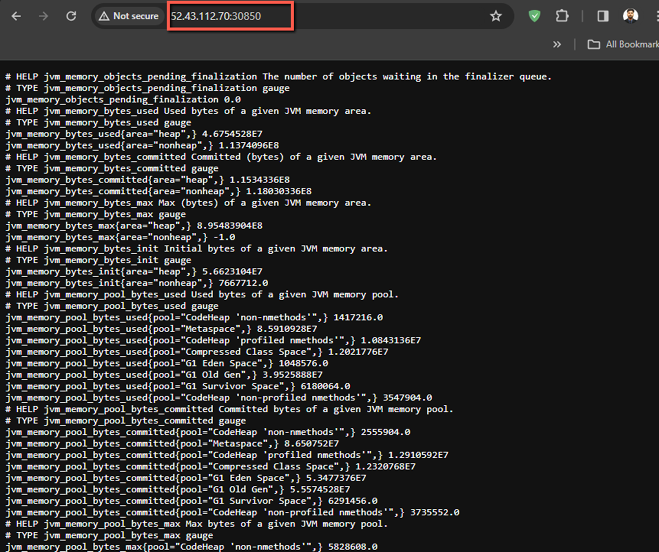 SpringBoot Java Application Expose Metrics