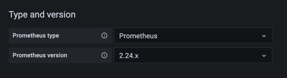 Grafana VictoriaMetrics version