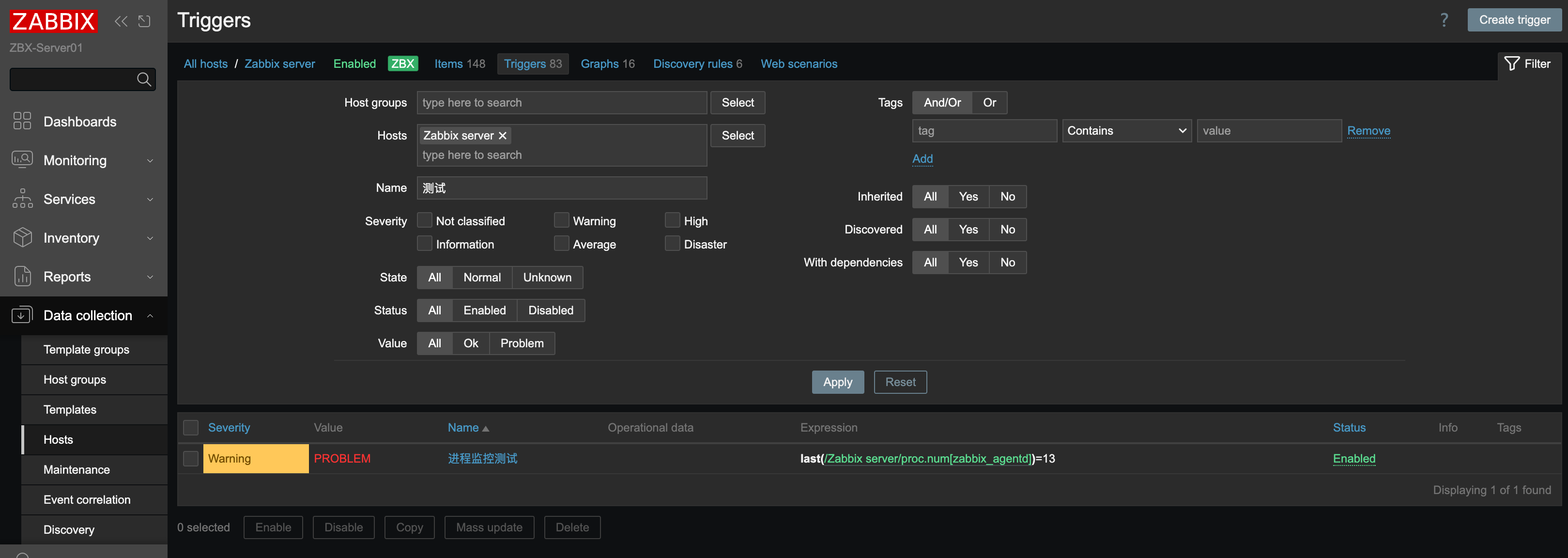 Zabbix Trigger