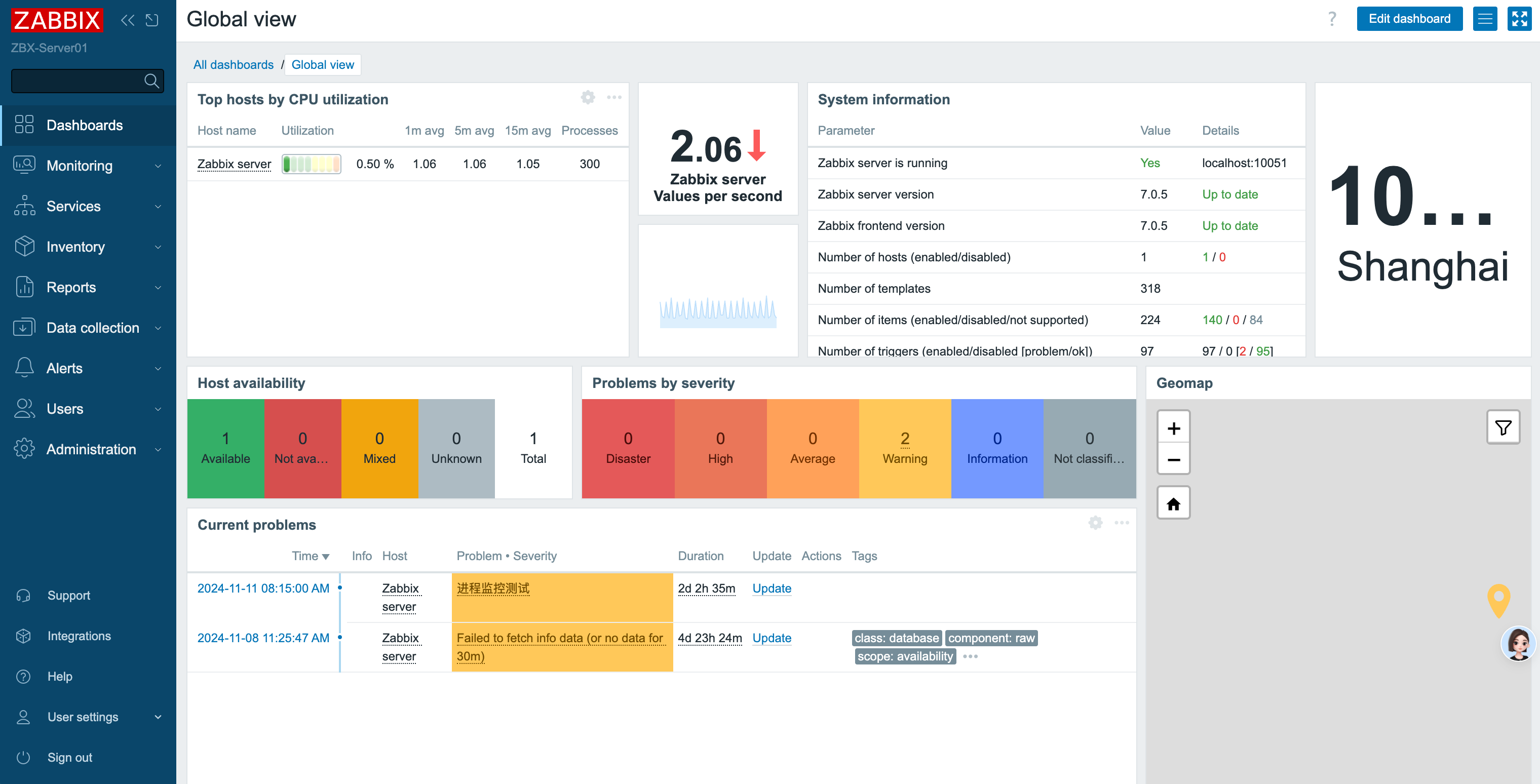 Zabbix 功能介绍（一）